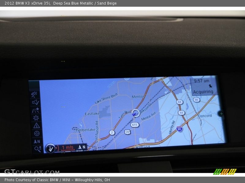 Deep Sea Blue Metallic / Sand Beige 2012 BMW X3 xDrive 35i