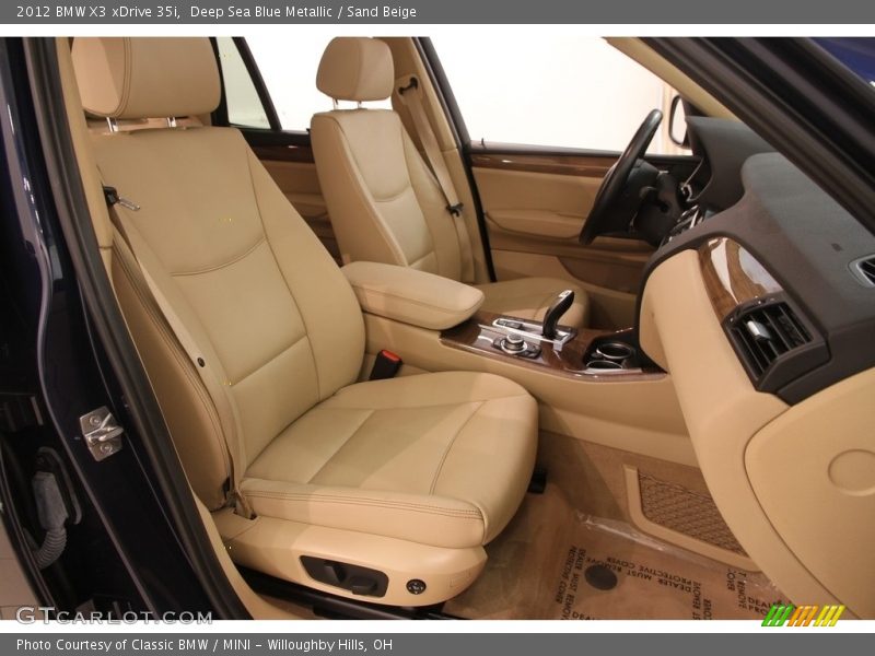 Deep Sea Blue Metallic / Sand Beige 2012 BMW X3 xDrive 35i