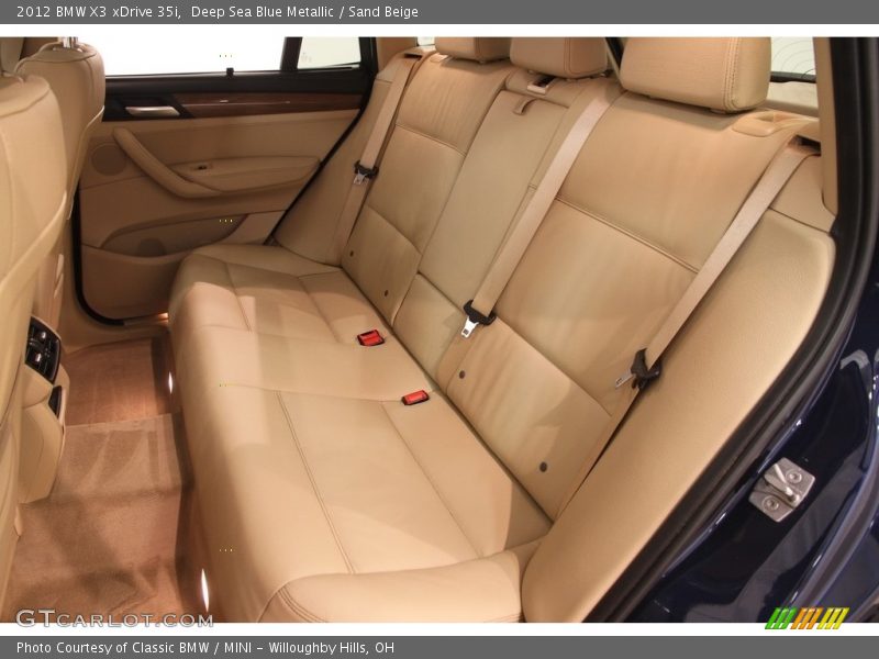 Deep Sea Blue Metallic / Sand Beige 2012 BMW X3 xDrive 35i