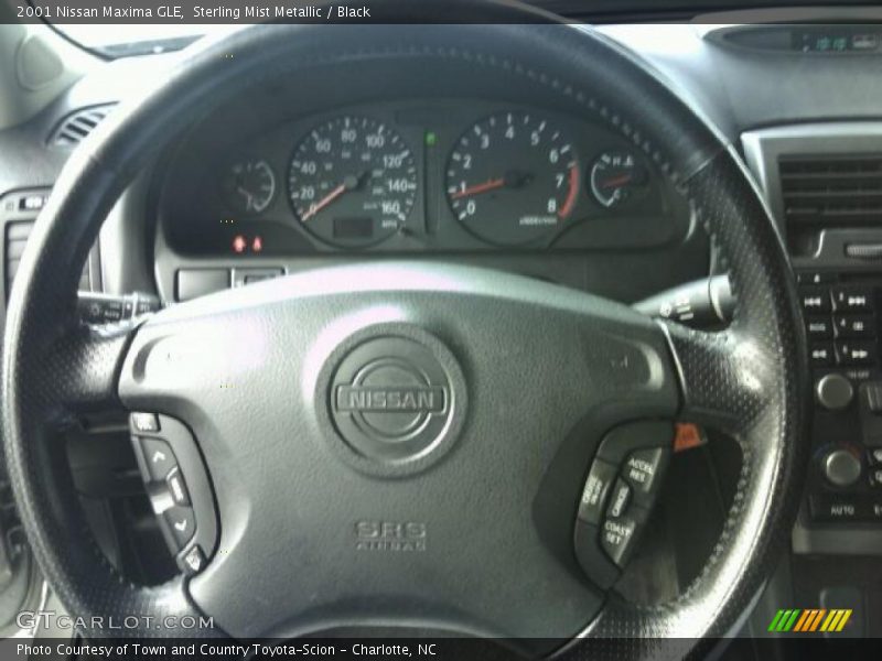 Sterling Mist Metallic / Black 2001 Nissan Maxima GLE