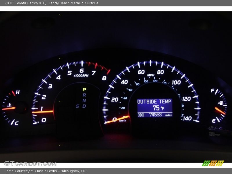 Sandy Beach Metallic / Bisque 2010 Toyota Camry XLE