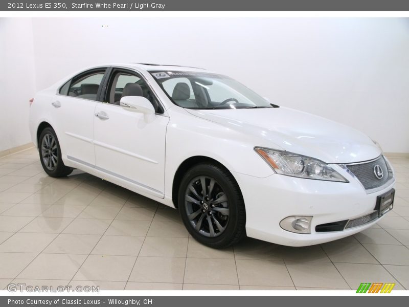 Starfire White Pearl / Light Gray 2012 Lexus ES 350