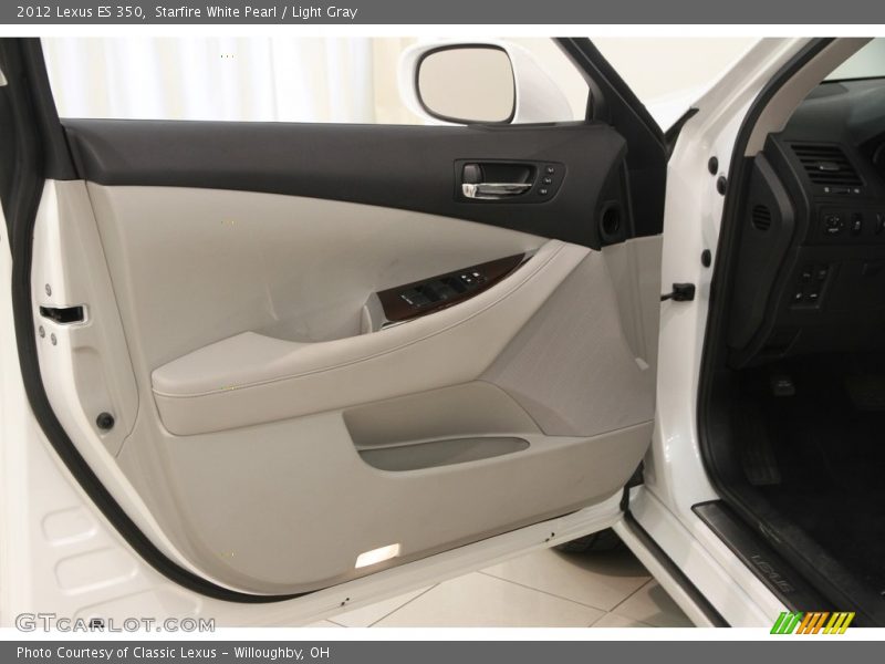 Starfire White Pearl / Light Gray 2012 Lexus ES 350