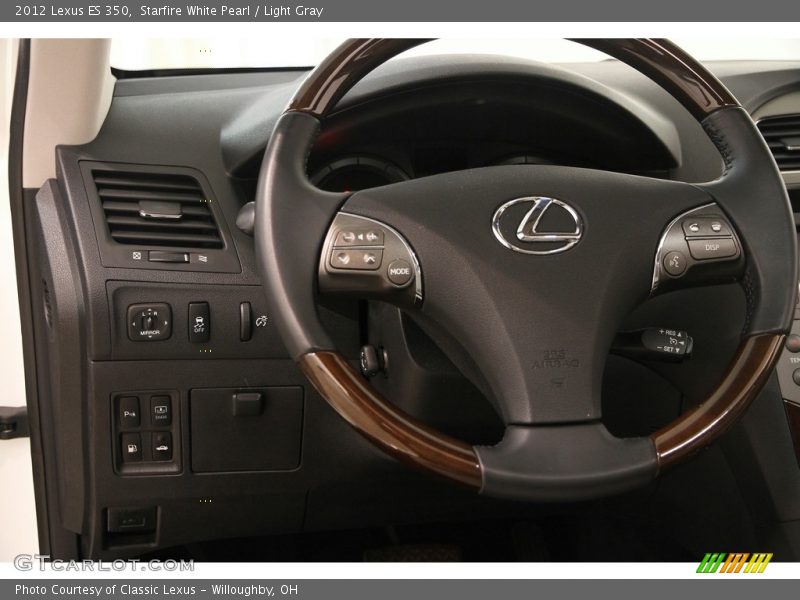 Starfire White Pearl / Light Gray 2012 Lexus ES 350