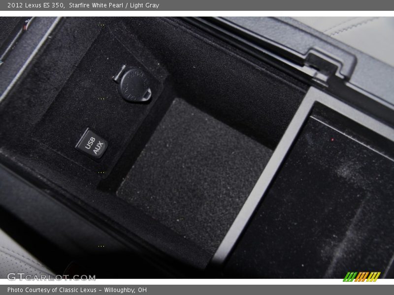 Starfire White Pearl / Light Gray 2012 Lexus ES 350