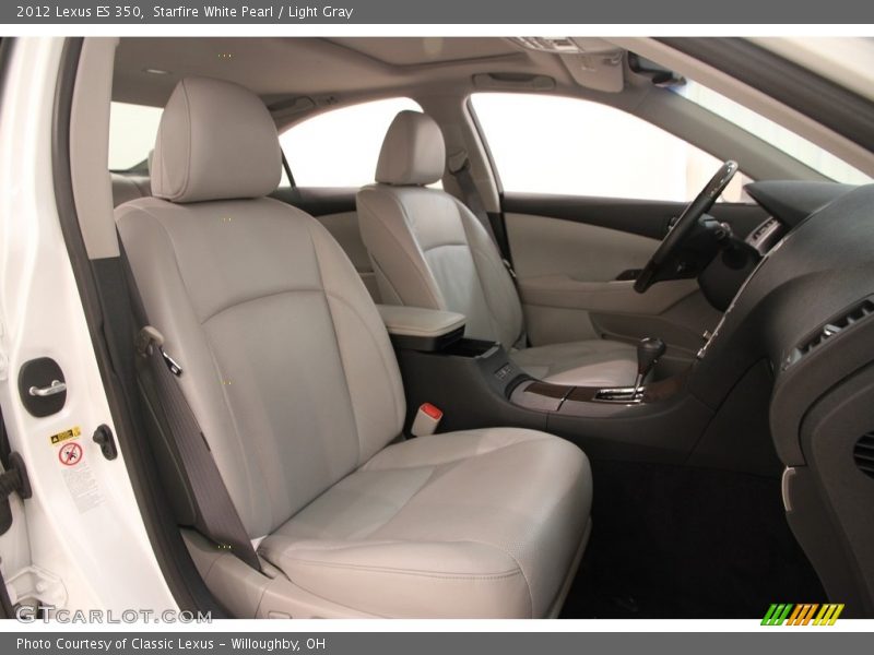 Starfire White Pearl / Light Gray 2012 Lexus ES 350