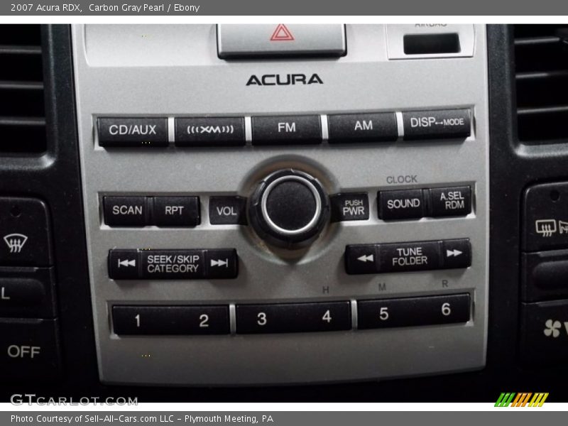 Carbon Gray Pearl / Ebony 2007 Acura RDX