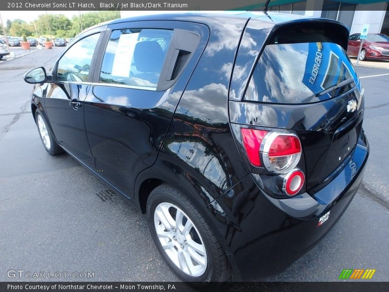 Black / Jet Black/Dark Titanium 2012 Chevrolet Sonic LT Hatch