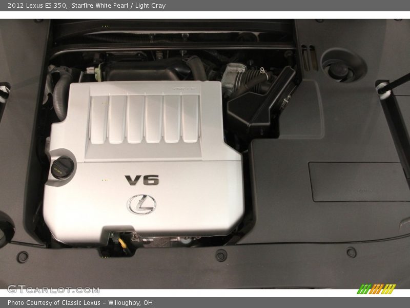 Starfire White Pearl / Light Gray 2012 Lexus ES 350