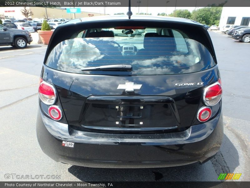 Black / Jet Black/Dark Titanium 2012 Chevrolet Sonic LT Hatch