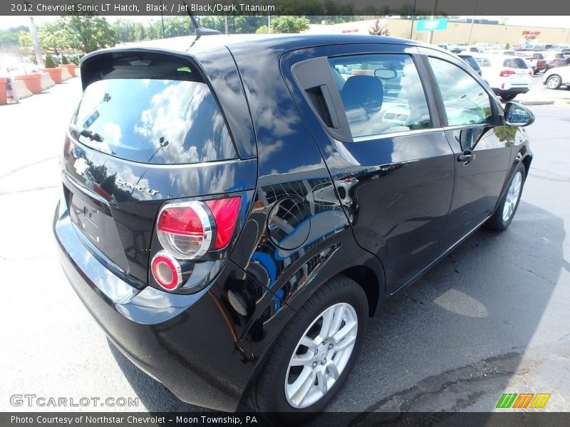 Black / Jet Black/Dark Titanium 2012 Chevrolet Sonic LT Hatch