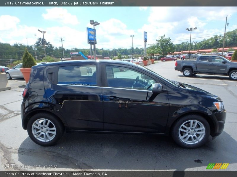 Black / Jet Black/Dark Titanium 2012 Chevrolet Sonic LT Hatch