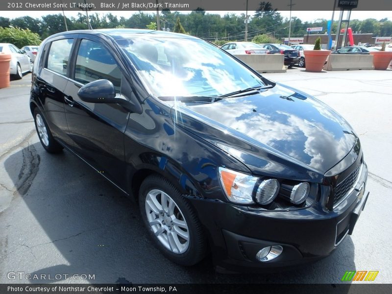 Black / Jet Black/Dark Titanium 2012 Chevrolet Sonic LT Hatch