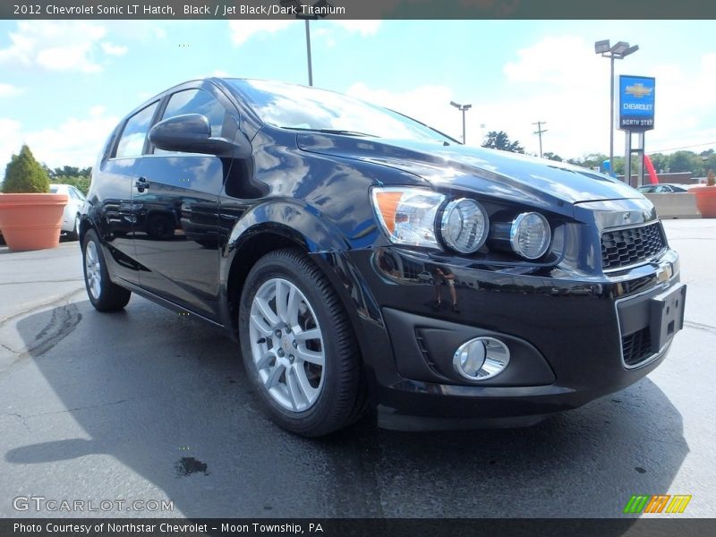Black / Jet Black/Dark Titanium 2012 Chevrolet Sonic LT Hatch
