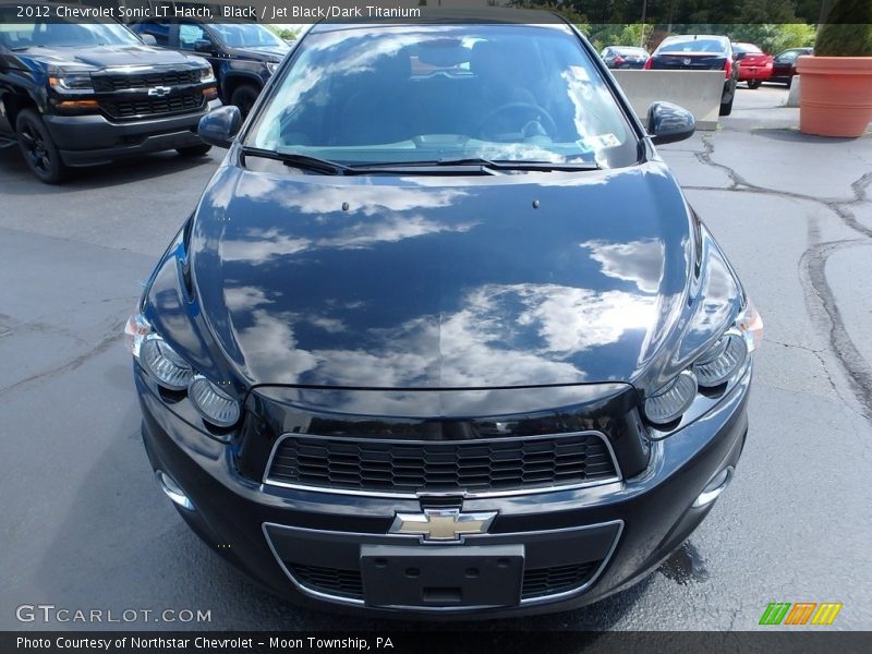 Black / Jet Black/Dark Titanium 2012 Chevrolet Sonic LT Hatch