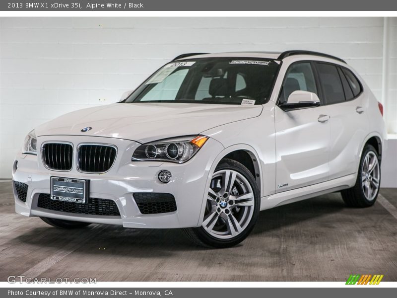 Alpine White / Black 2013 BMW X1 xDrive 35i