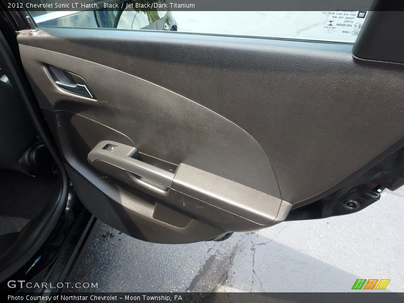 Black / Jet Black/Dark Titanium 2012 Chevrolet Sonic LT Hatch