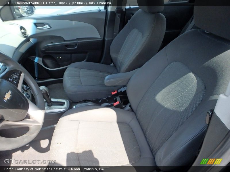 Black / Jet Black/Dark Titanium 2012 Chevrolet Sonic LT Hatch