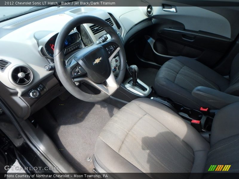 Black / Jet Black/Dark Titanium 2012 Chevrolet Sonic LT Hatch