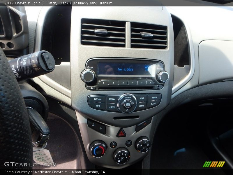 Black / Jet Black/Dark Titanium 2012 Chevrolet Sonic LT Hatch