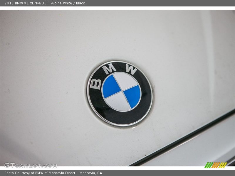 Alpine White / Black 2013 BMW X1 xDrive 35i