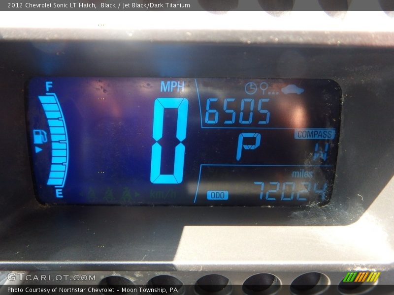 Black / Jet Black/Dark Titanium 2012 Chevrolet Sonic LT Hatch