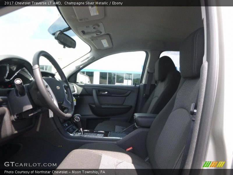 Champagne Silver Metallic / Ebony 2017 Chevrolet Traverse LT AWD