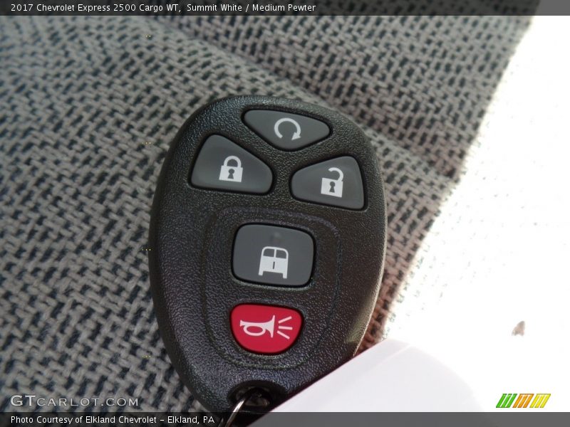 Summit White / Medium Pewter 2017 Chevrolet Express 2500 Cargo WT