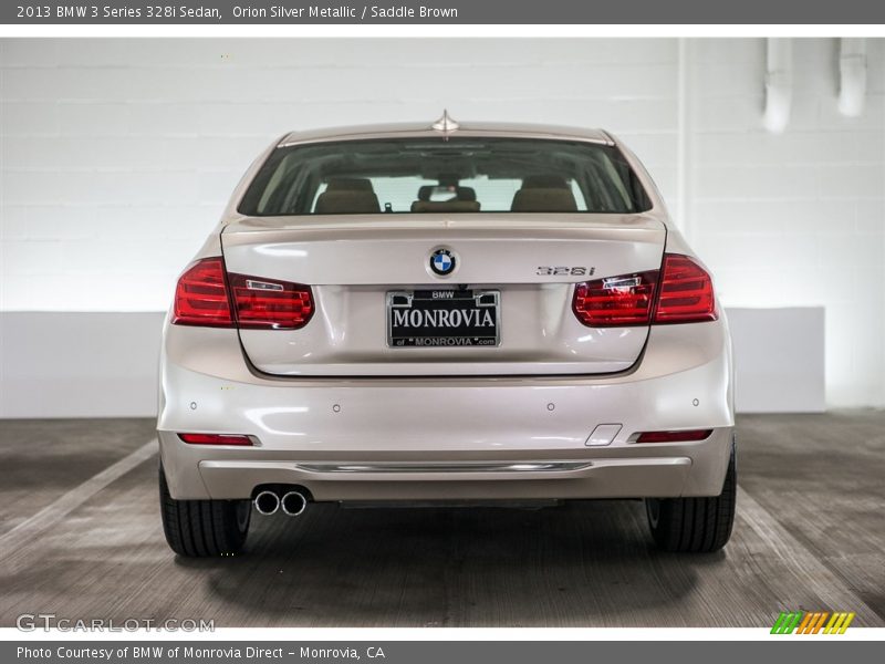 Orion Silver Metallic / Saddle Brown 2013 BMW 3 Series 328i Sedan