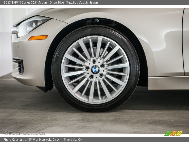Orion Silver Metallic / Saddle Brown 2013 BMW 3 Series 328i Sedan