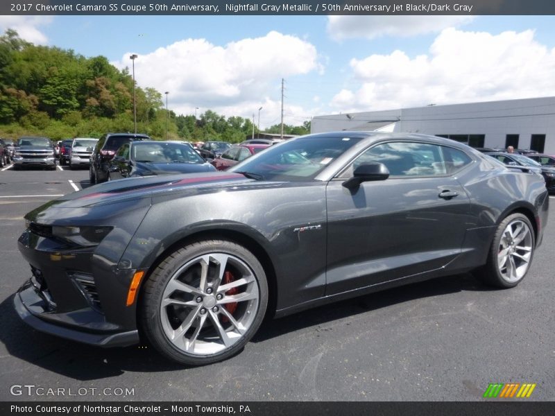 Nightfall Gray Metallic / 50th Anniversary Jet Black/Dark Gray 2017 Chevrolet Camaro SS Coupe 50th Anniversary