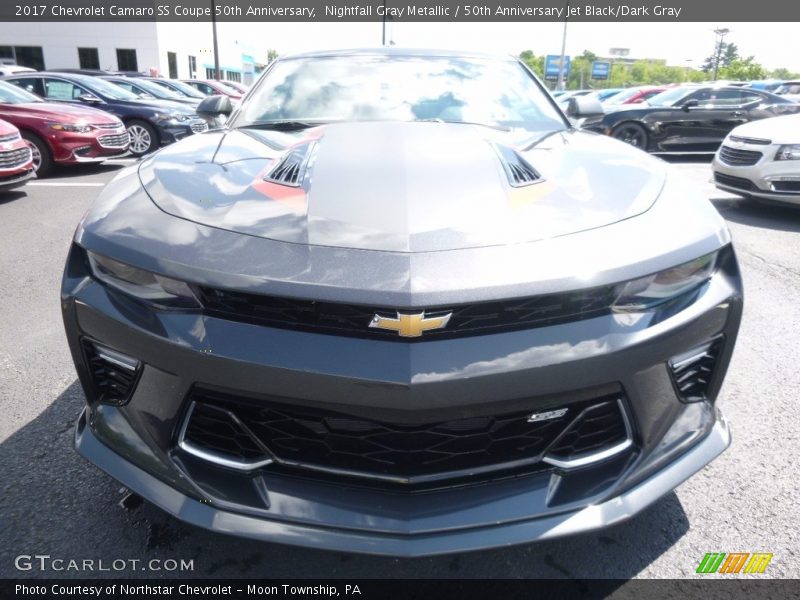 Nightfall Gray Metallic / 50th Anniversary Jet Black/Dark Gray 2017 Chevrolet Camaro SS Coupe 50th Anniversary