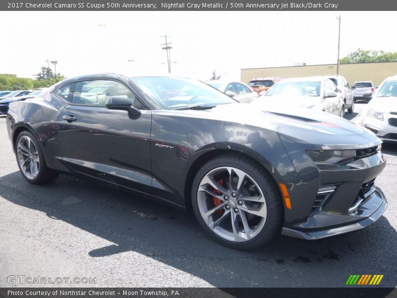 Nightfall Gray Metallic / 50th Anniversary Jet Black/Dark Gray 2017 Chevrolet Camaro SS Coupe 50th Anniversary
