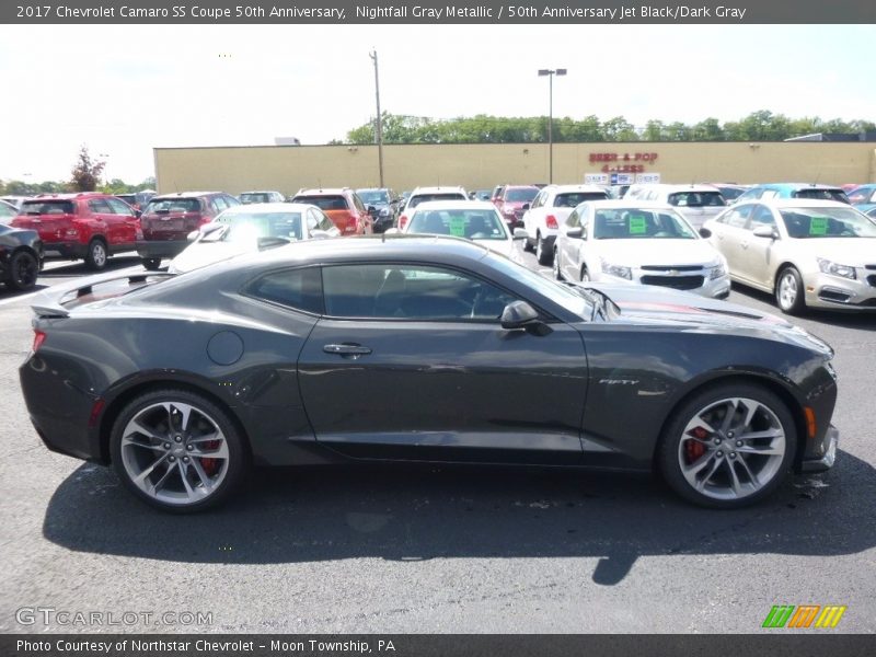 Nightfall Gray Metallic / 50th Anniversary Jet Black/Dark Gray 2017 Chevrolet Camaro SS Coupe 50th Anniversary