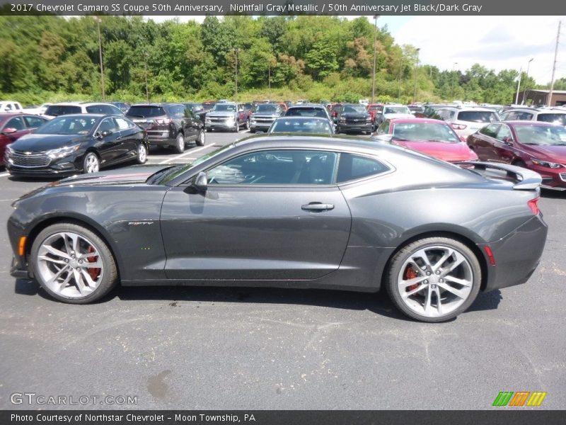 Nightfall Gray Metallic / 50th Anniversary Jet Black/Dark Gray 2017 Chevrolet Camaro SS Coupe 50th Anniversary