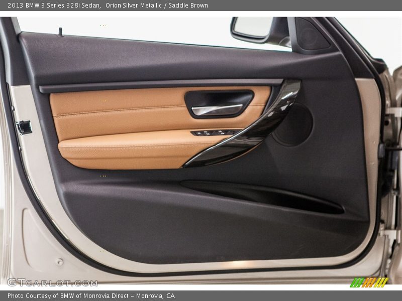 Orion Silver Metallic / Saddle Brown 2013 BMW 3 Series 328i Sedan