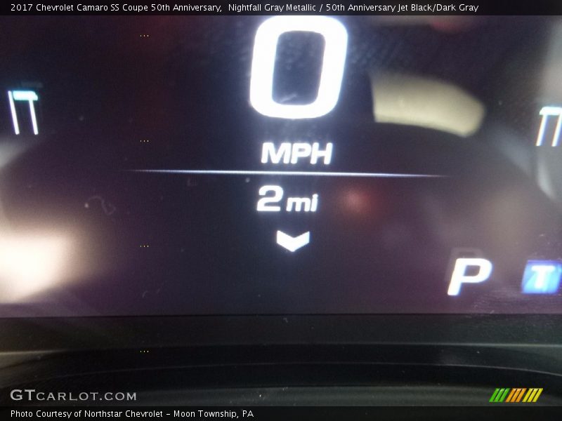 Nightfall Gray Metallic / 50th Anniversary Jet Black/Dark Gray 2017 Chevrolet Camaro SS Coupe 50th Anniversary