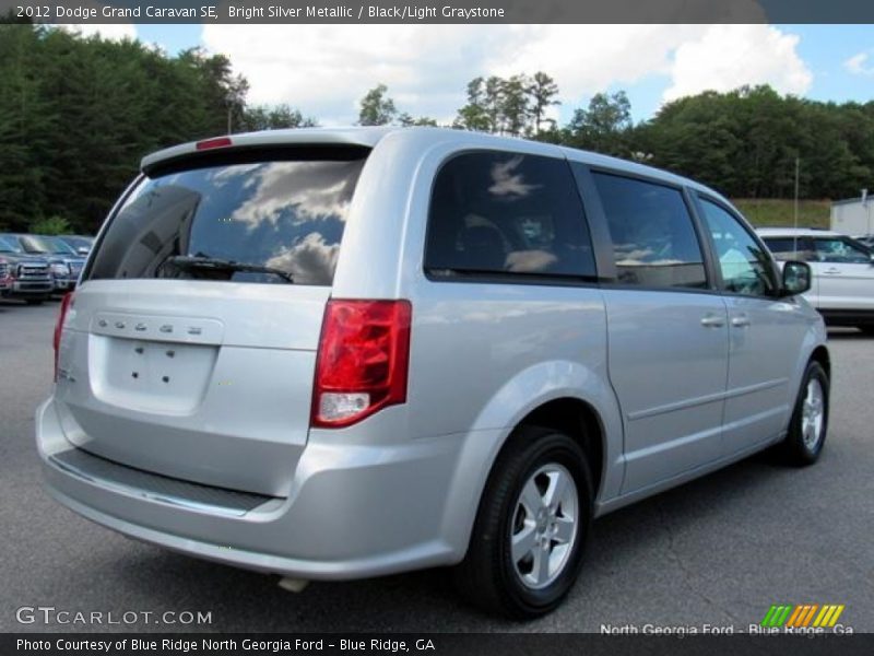 Bright Silver Metallic / Black/Light Graystone 2012 Dodge Grand Caravan SE