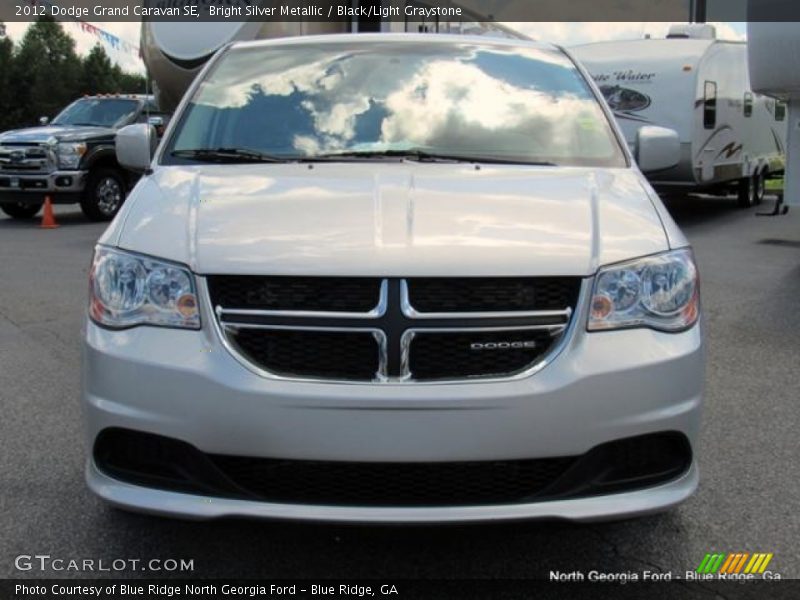 Bright Silver Metallic / Black/Light Graystone 2012 Dodge Grand Caravan SE