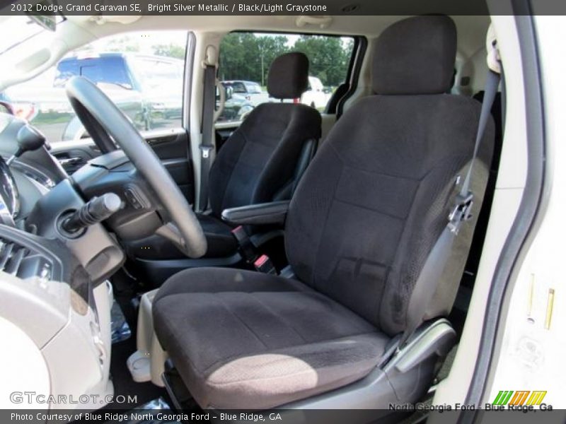 Bright Silver Metallic / Black/Light Graystone 2012 Dodge Grand Caravan SE