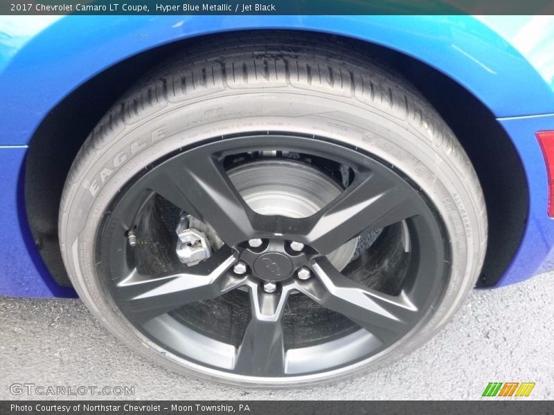 Hyper Blue Metallic / Jet Black 2017 Chevrolet Camaro LT Coupe