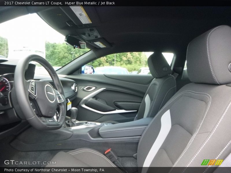Hyper Blue Metallic / Jet Black 2017 Chevrolet Camaro LT Coupe