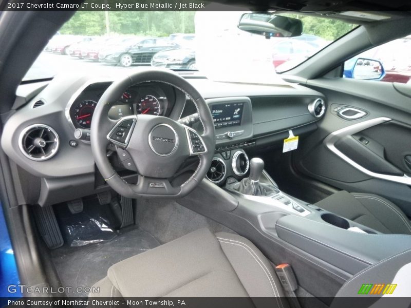 Hyper Blue Metallic / Jet Black 2017 Chevrolet Camaro LT Coupe