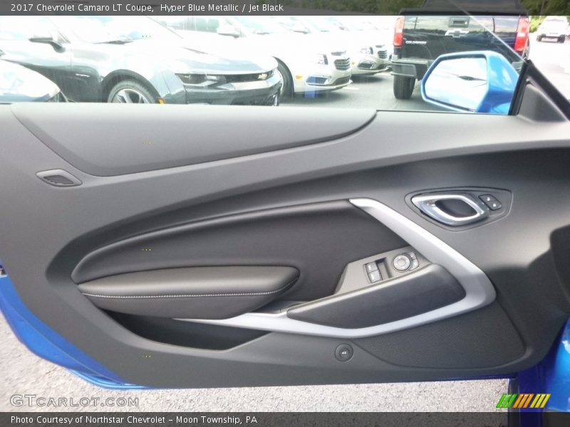 Hyper Blue Metallic / Jet Black 2017 Chevrolet Camaro LT Coupe