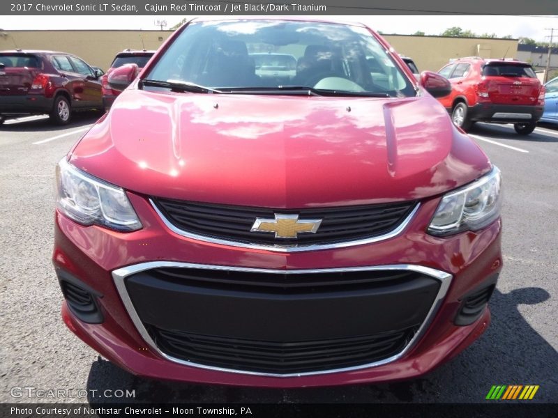 Cajun Red Tintcoat / Jet Black/Dark Titanium 2017 Chevrolet Sonic LT Sedan
