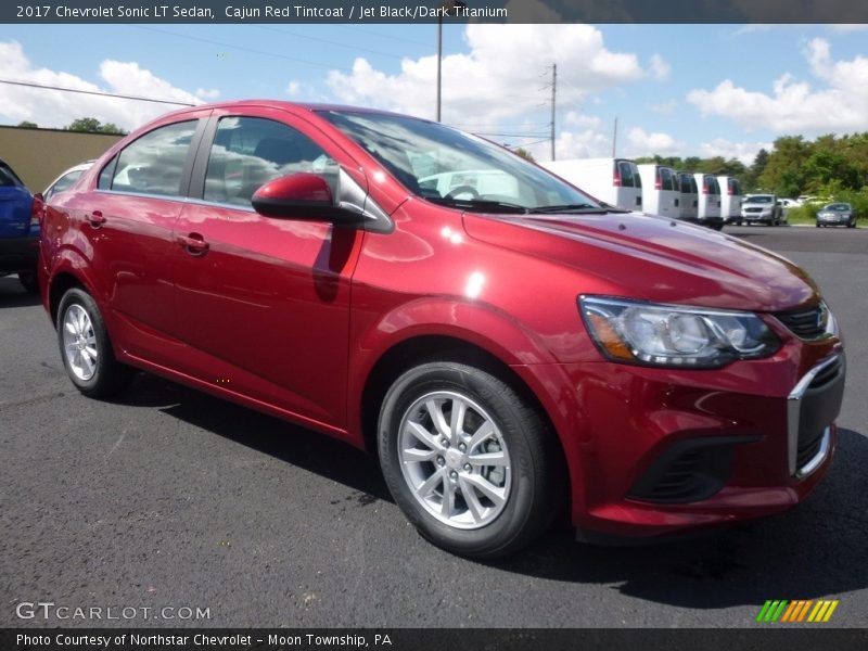 Cajun Red Tintcoat / Jet Black/Dark Titanium 2017 Chevrolet Sonic LT Sedan