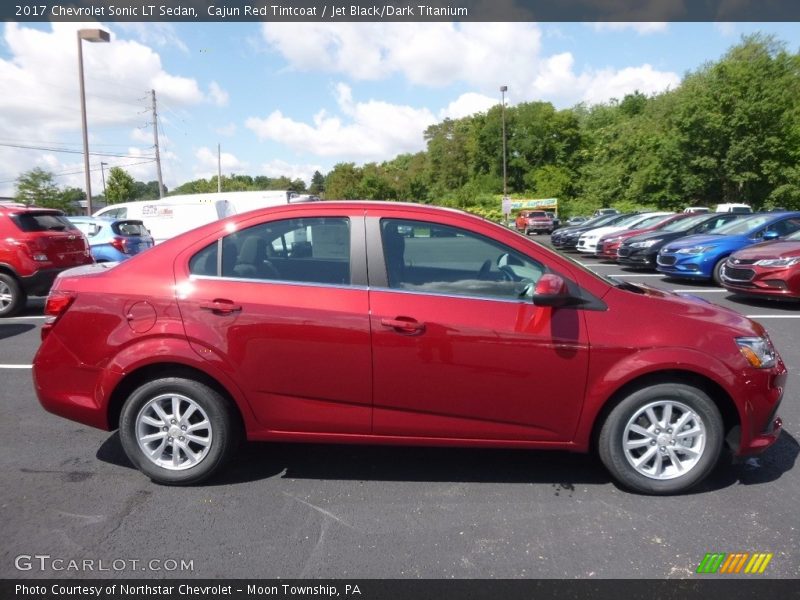 Cajun Red Tintcoat / Jet Black/Dark Titanium 2017 Chevrolet Sonic LT Sedan