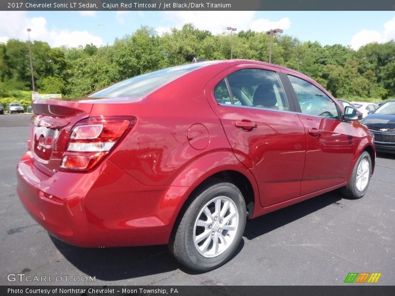 Cajun Red Tintcoat / Jet Black/Dark Titanium 2017 Chevrolet Sonic LT Sedan