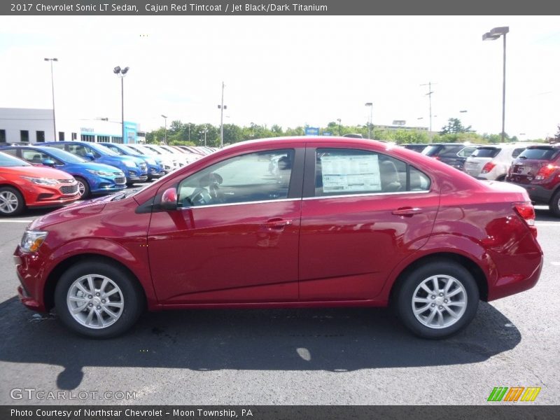Cajun Red Tintcoat / Jet Black/Dark Titanium 2017 Chevrolet Sonic LT Sedan