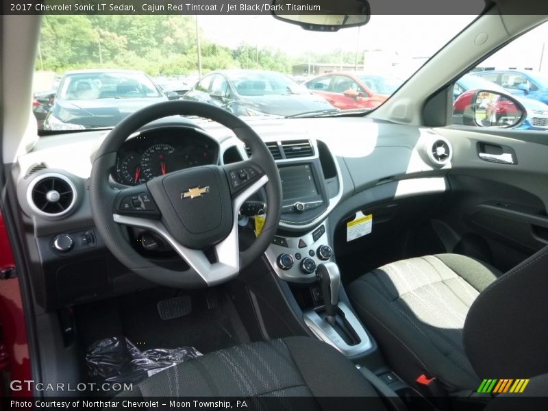 Cajun Red Tintcoat / Jet Black/Dark Titanium 2017 Chevrolet Sonic LT Sedan